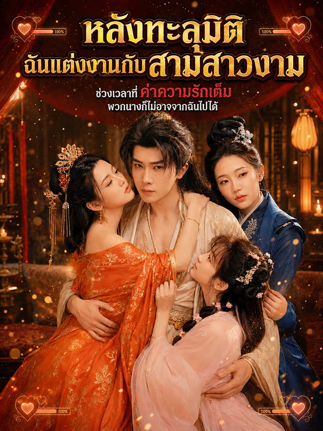 หลังทะลุมิติฉันแต่งงานกับสามสาวงาม