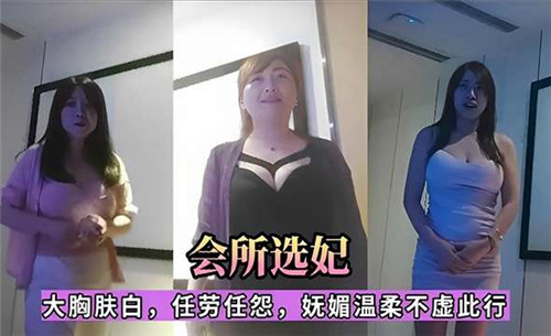 【国产偷拍】会所选妃，大胸肤白，任劳任怨，妩媚温柔不虚此行