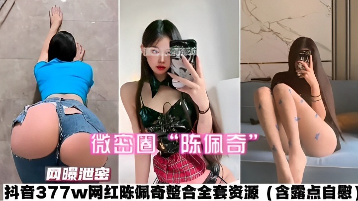网曝泄密抖音377w网红陈佩奇整合全套资源（含露点自慰）