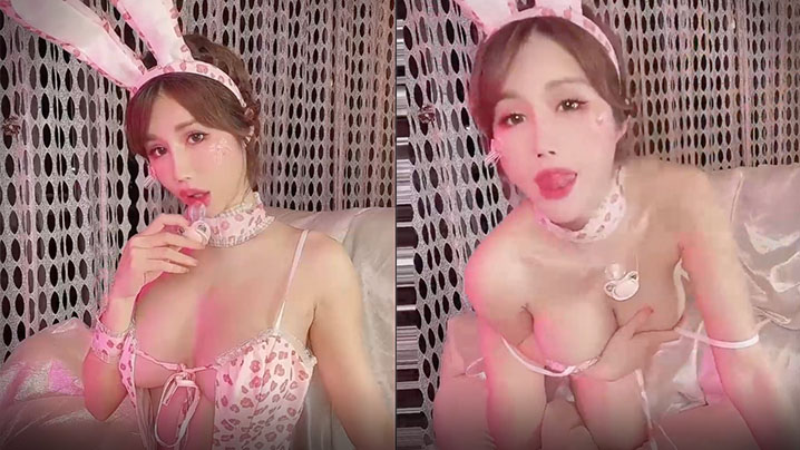 网红美女【辛尤里】最新付费视频，性感兔女郎，玩具插到表情扭曲，爽死哦！