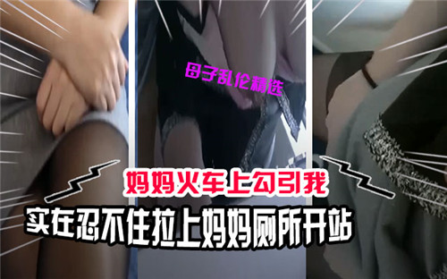 【国产乱伦】妈妈火车上勾引我，实在忍不住拉上妈妈厕所开干