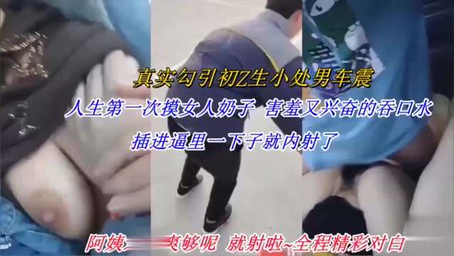 真实勾引初Z生小处男车震完整版！人生第一次摸女人奶子 害羞又兴奋的吞口水，插进逼里一下子就内射了，阿