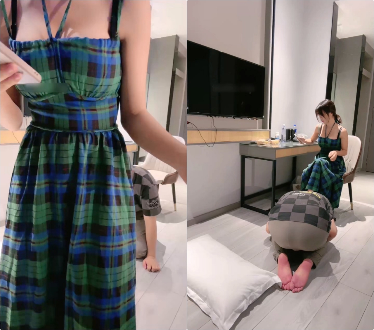 【撸管佳作，绝对精品】直播〖娇娇〗脚踩 咀嚼物 踩踏 闻舔船袜，多种刺激玩法SM调教，猎奇极品
