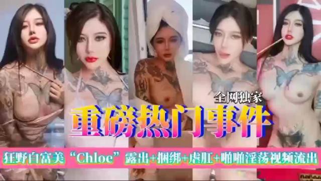 【重磅热门事件】狂野白富美“Chloe 露出+捆绑+虚肛+啪啪淫荡视频流出