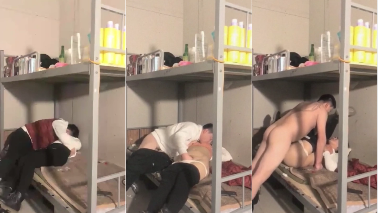 【真实强上】精彩对白，电子厂小组长宿舍强上女员工女员工别整了!再整会出事的