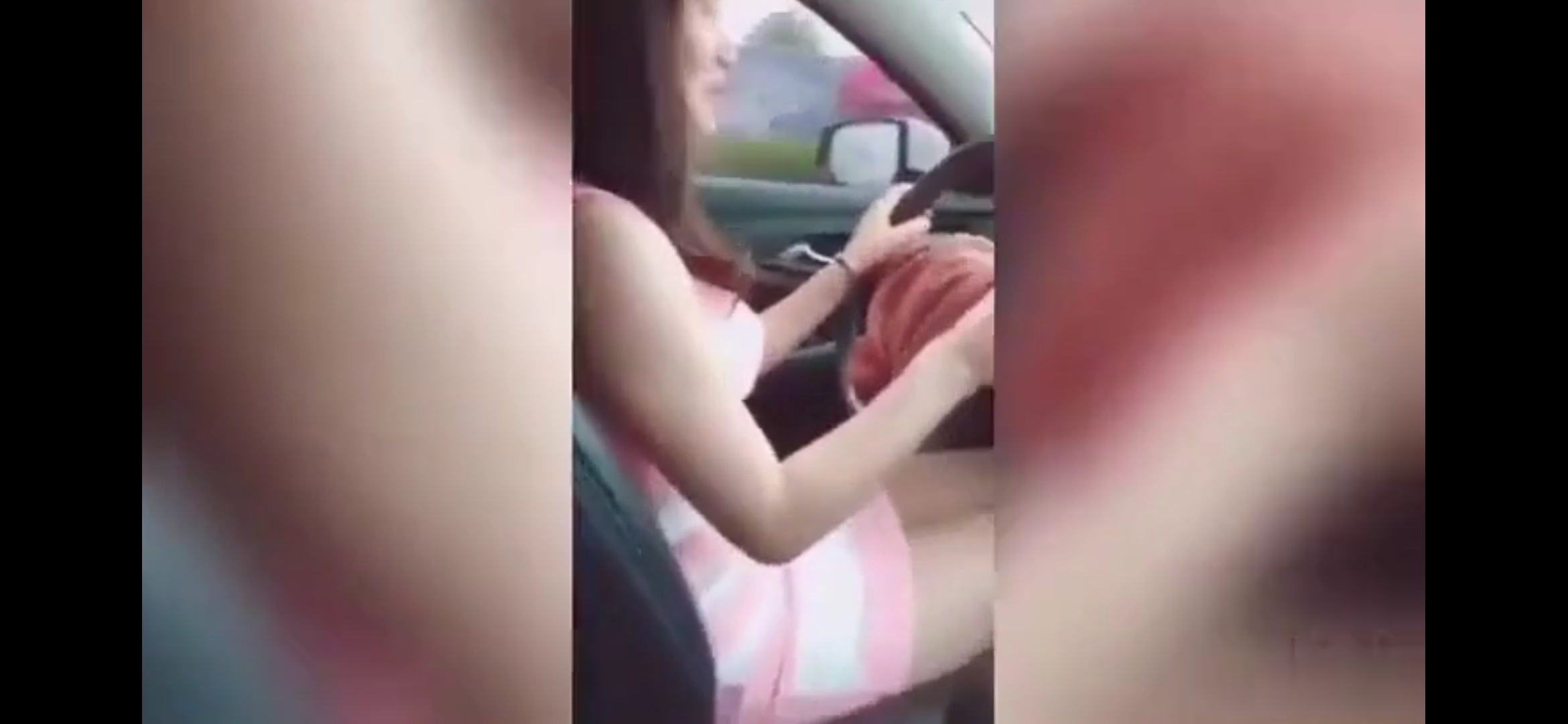 河南极品骚逼人妻少妇，为了科三一把过，停车在路边，给教练潜规则！