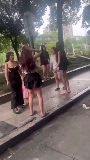 街头霸凌▓“小仙女”群殴