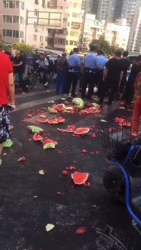 这么多大西瓜，可惜了