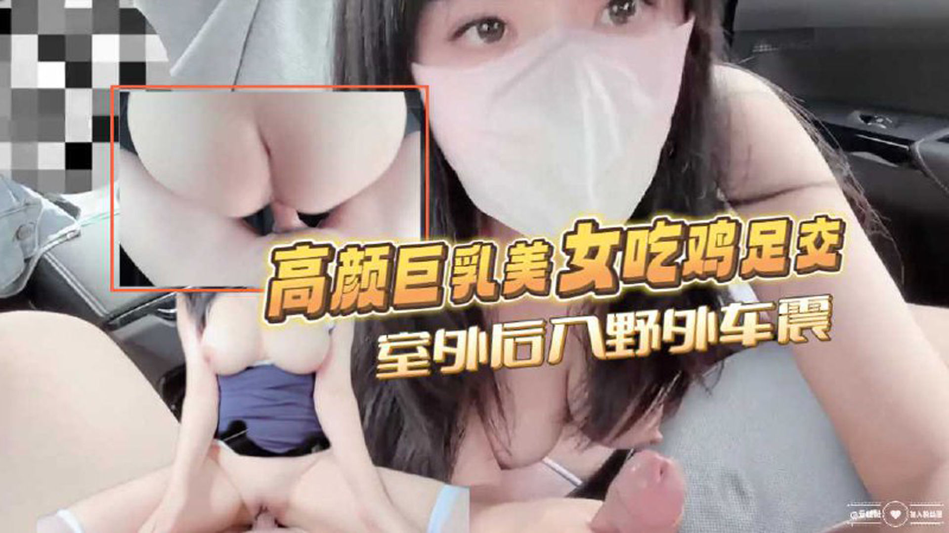 高颜值巨乳美女吃鸡足交，室外后入野外车震，这天然漂亮奶子真的绝了