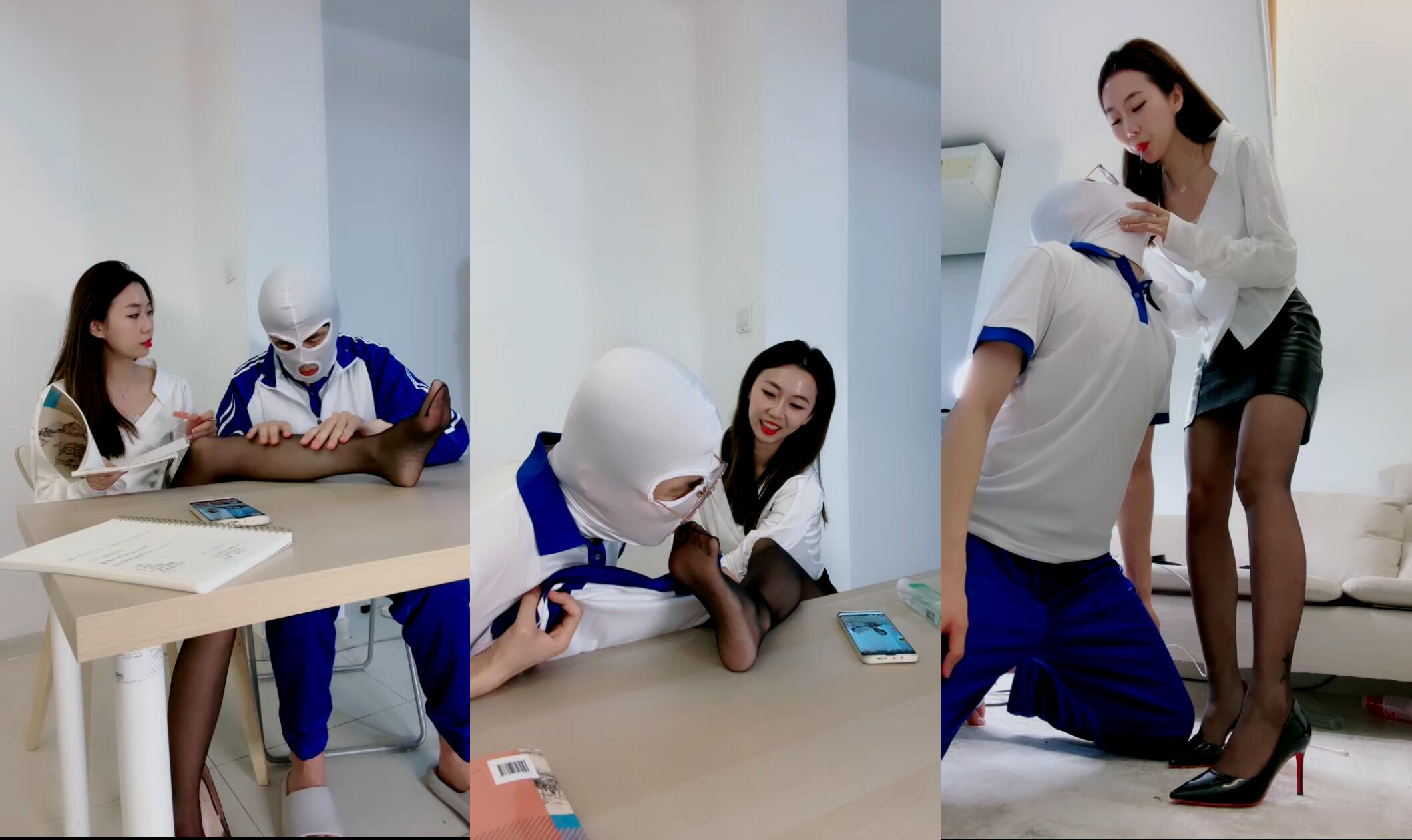 黑丝高跟教师调教变态学生