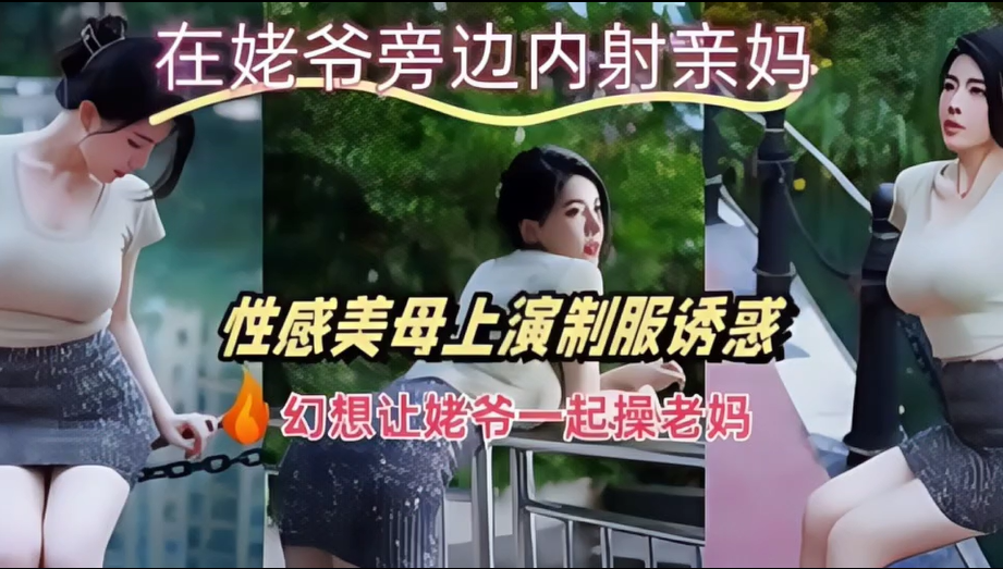 【上集】国产剧情-性感美母上演制服诱惑，在老爷旁边内射亲妈，幻想让姥爷一起操老妈！！主页看完整版下集！主页点击充电订阅免费看本人全部付费作品！