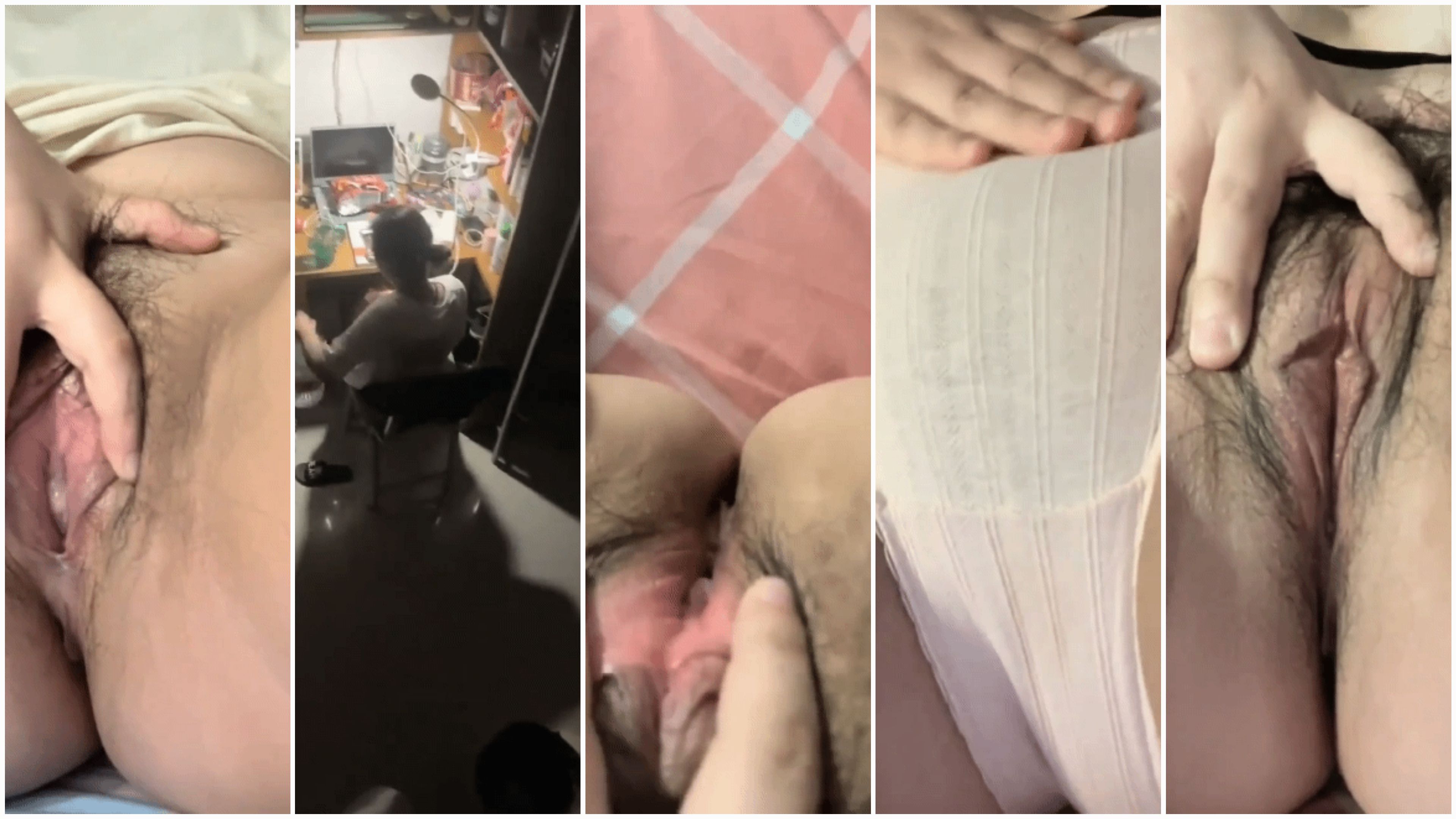 大型直播现场，大学女生宿舍直播偷偷拍摄舍友的日常，躲到床上大秀美穴