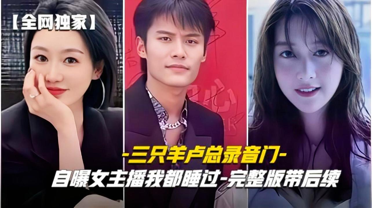 【三只羊录音门事件】全网首发三只羊卢总录音门事件自曝女主播我都睡过完整版带后续，酒店激情性爱视频曝光含屌被操得叫爸爸，暴力打桩内射大量精液流出，全程高能