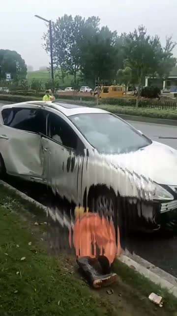 太惨了，头还被压在车轮，人当场死亡