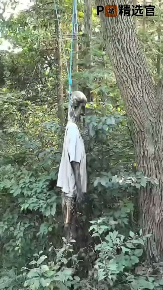 摩托车骑行队发现了一具上吊尸体～