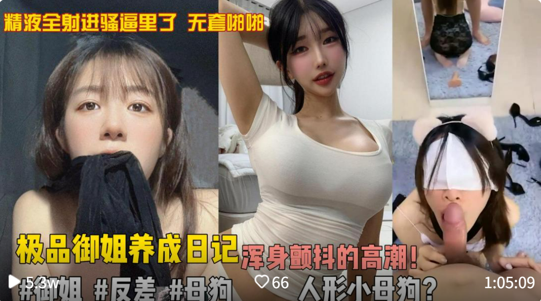 《母狗发情记：主人玩弄下贱婊子，灌满子宫的高潮地狱》
