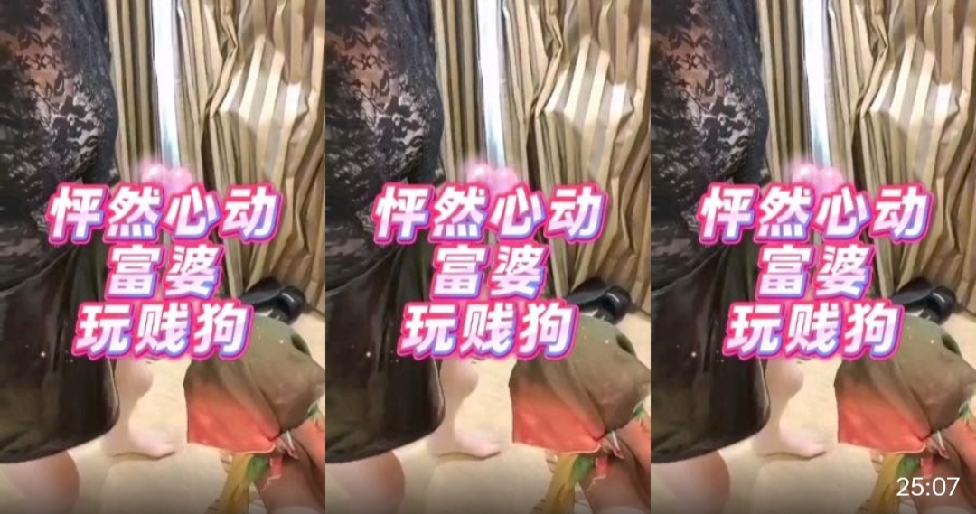 富婆玩贱狗_。
