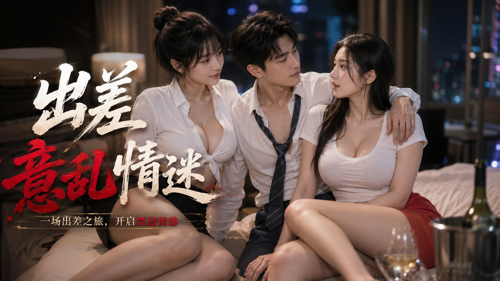 【bilibiliAI次元自制漫剧】爱恨纠缠，出差之意乱情迷