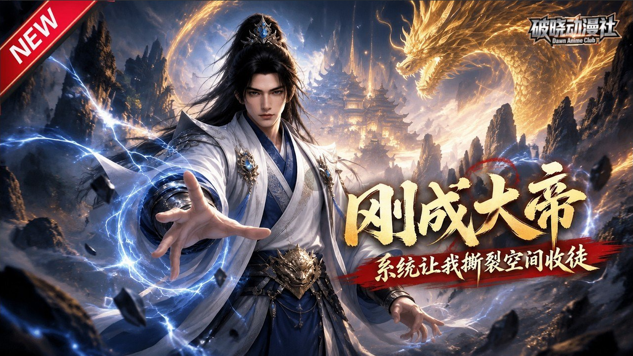 新番上线《刚成大帝，系统让我撕裂空间收》第1-45集丨偶遇落魄大帝拜师，破败宗门蛰伏三年，激活系统直接登顶大帝还要收徒！#最新漫剧