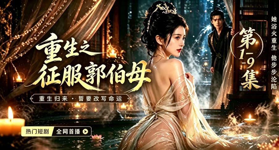 新番上线_ #AI色情短剧#《重生之征服郭伯母》第1-9集 #ai成人短剧# 持续更新中，更多后续请订阅观看更便捷！！！