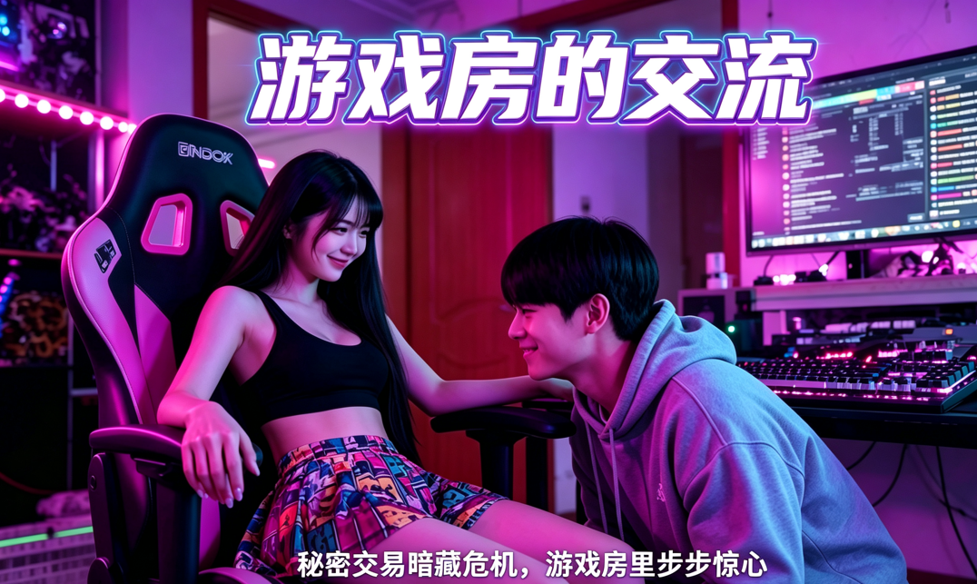新番上线《游戏房淫交》 #ai成人短剧# 持续更新中，更多后续请订阅观看更便捷！简介；18岁小胸荡妇，她喜欢给男人口交并因此兴奋，也爱在镜头前以后入式姿势被操