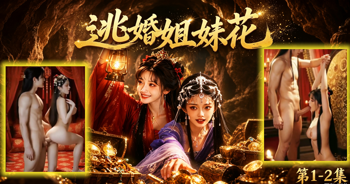 新番上线新剧《逃婚姐妹花》第1-2集#ai成人短剧 #持续更新中，更多后续请订阅观看更便捷！！！简介；追剧改编古风小甜剧！两姐妹逃婚路上遇到霸道男主，从甜蜜互动迅速发展到激情肉戏，姐妹花嫩穴被轮番猛干，内射高潮不断，甜宠+色色双拉满～