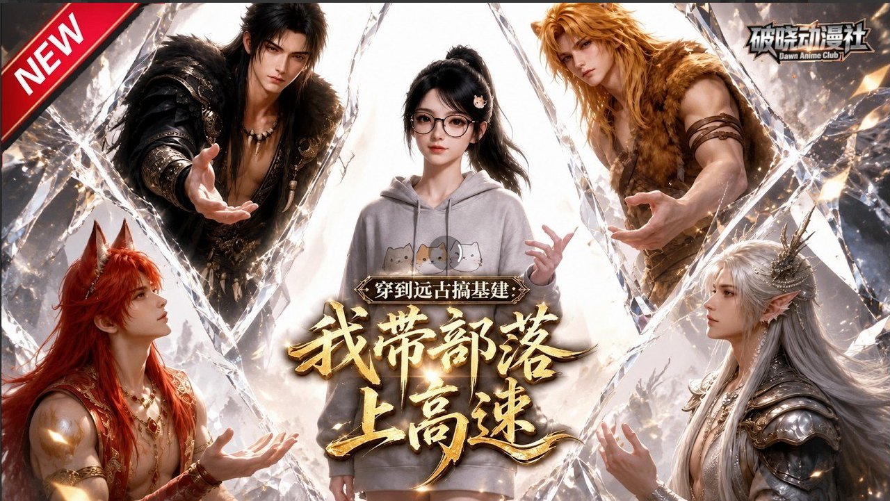 新番上线《穿到远古搞基建：我带部落上高速》#最新漫剧_#漫剧合集_#一口气看完_#动漫_#anime_#AI漫剧