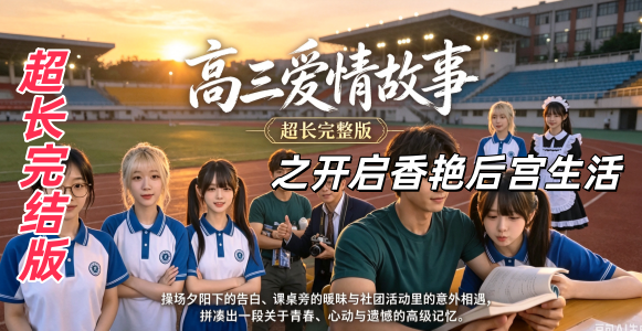 新番上线《高三爱情故事之开启香艳后宫生活 》超长完结版4.18小时#ai成人短剧# 简介； 高三男老师经受不住甜美学生诱惑 通吃后开启香艳后宫生活