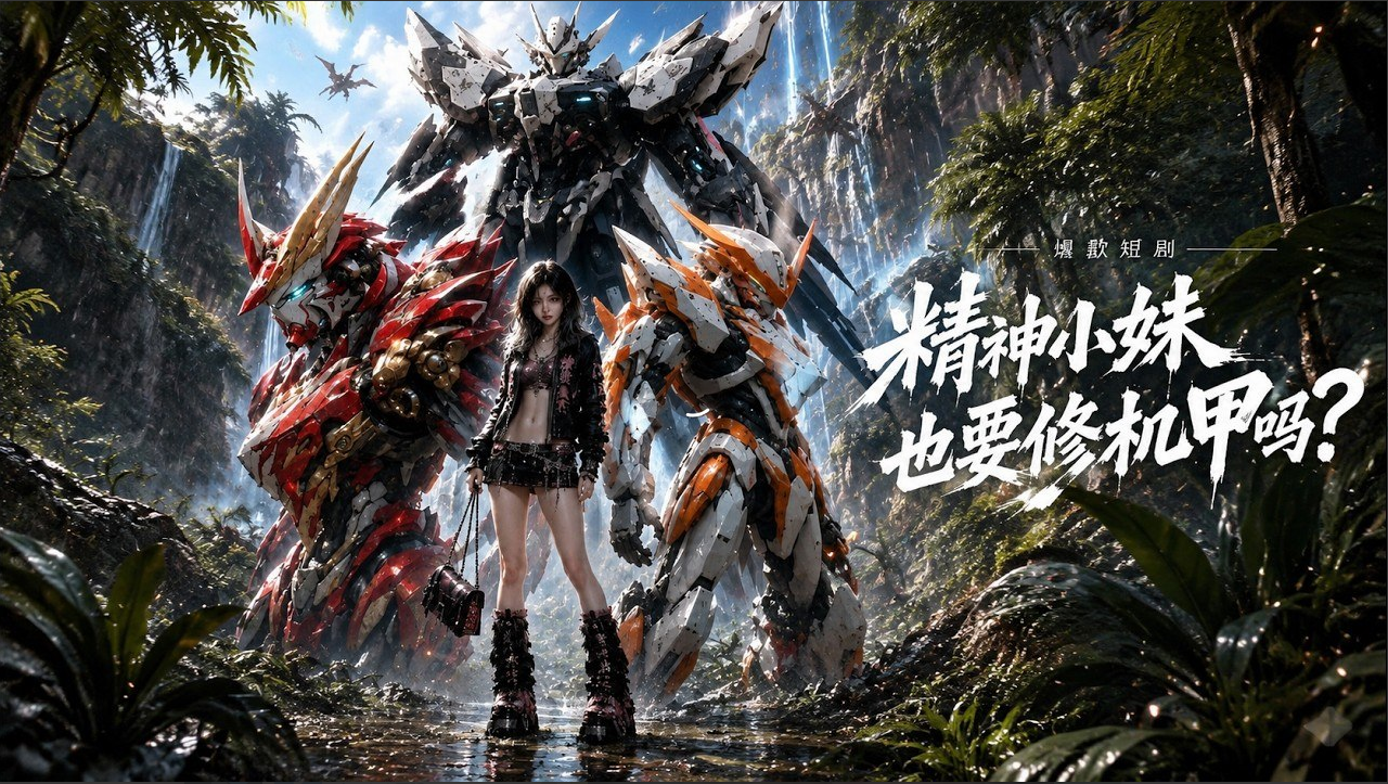 新番上线《精神小妹也要修机甲吗》#最新漫剧_#漫剧合集_#一口气看完_#动漫_#anime_#AI漫剧_#破晓动漫社