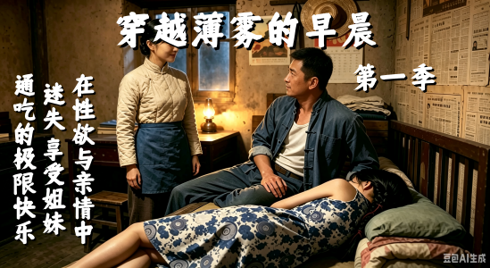 《穿越薄雾的早晨》第一季全集#ai成人短剧# 简介； 穿越薄雾的早晨 男主角李大牛在老婆与妹妹三人之间产生的分不清的情感纠葛，妹妹温柔内向，姐姐活泼大胆，几乎一模一样的容貌让男主李大牛十分疼爱，随着相处日久作为妻子的姐姐主动让丈夫与妹妹共度良宵，三人之间复杂的关系就此展开......