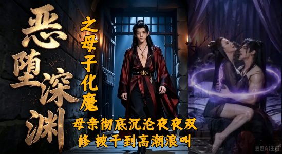 新番上线《恶堕深渊 之母子化魔 》 #ai成人短剧# 简介；恶堕深渊 柳如音本是端庄贵妇，却在天魔种的侵蚀下彻底沉沦，三年里她与儿子谢冥夜夜双修，身体被紫色魔气缠绕，巨乳被揉捏得发红，骚穴一次次被粗硬肉棒贯穿，她跨坐在儿子身上疯狂扭腰，丰满的奶子剧烈晃荡，眼神紫光闪烁彻底沦为欲望的容器，从温柔母亲变成主动索取的骚浪妇人，她在床上被抬腿猛插，淫水顺着大腿往下流，高潮时身体轻颤却还死死夹住不放，白天她依旧穿着华贵白衣装作无事，晚上却主动解开衣带，把身体完全献给儿