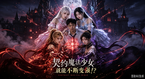 新番上线《契约魔法少女就能不断变强》第1-2集#ai成人短剧#简介；从普通人到拥有特殊能力