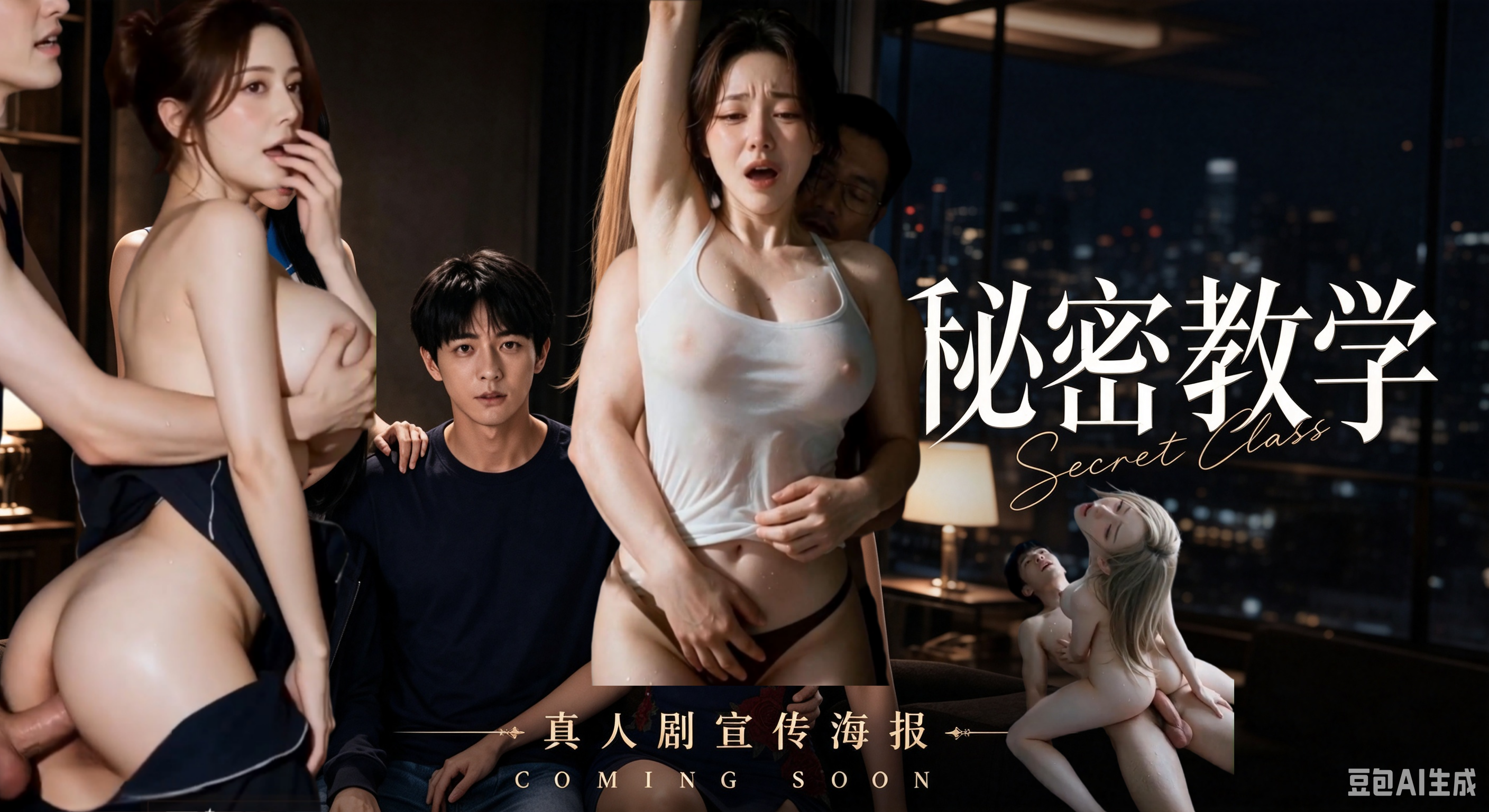 新番上线【秘密教学】完结版 #ai成人短剧# 持续更新中，更多后续请订阅观看更便捷！简介；七年前车祸后我被好心叔叔收养进入全新家庭，叔叔拥有美丽熟女老婆与两位绝色女儿共同生活，一次偶然机会她们主动开启禁忌的秘密教学课程，继母相拥引导我触摸每一寸娇躯，紧致蜜穴与柔软胸部让我彻底解锁完整性知识，用身体示范多种姿势直至我完全掌握其中奥秘。
