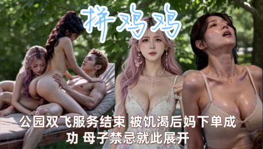 新番上线《拼鸡鸡》第1-3集 #ai成人短剧# 简介；穷鸭子靠拼鸡鸡接单，公园躺椅上粉发女王趴着被后入，浪叫再用力顶，精液顺着臀缝往外淌，黑发闺蜜在旁含住还硬的肉棒再骑上去，收完钱软件弹出新地址自己家，夜色里后妈正好洗碗，还当他是外人，让他从后面抱摸胸，说儿子一根筋从不看她丰腴身子，他贴耳揭穿，扬言替爸好好用这副身体，卫生间马桶上她坐着被舔，改口喊一凡帮妈妈舔舔，裙子掀到腰，整根没入，腿软得几乎坐不