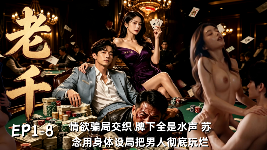 新番上线《老千》#ai成人短剧# 简介, 情欲骗局交织 牌下全是水声 苏念用身体设局把男人彻底玩烂