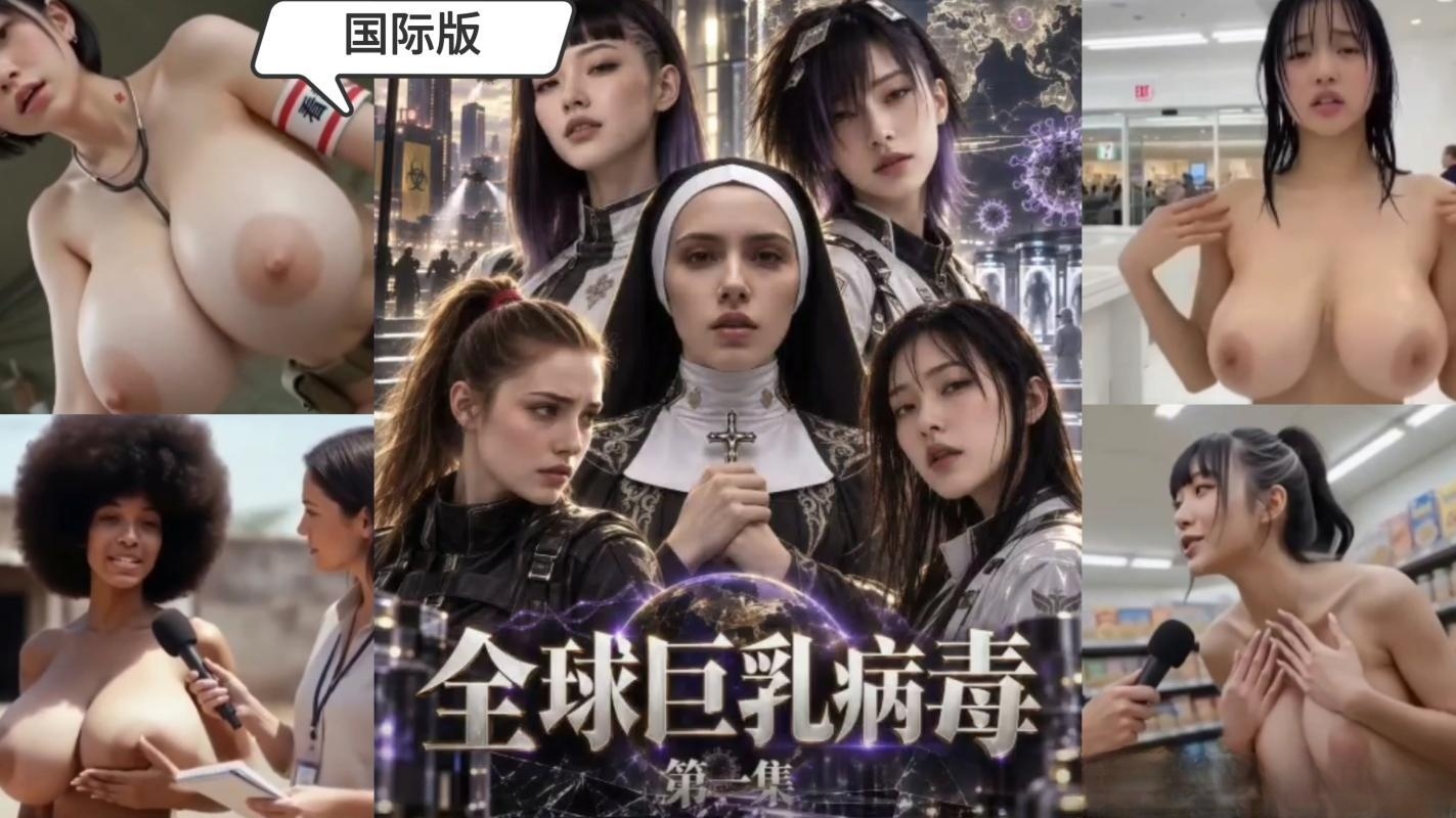 AI猎奇短剧巨乳诱惑《全球巨乳病毒肆虐》所有女性奶子都超级大